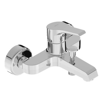 JIKA H3211W70044001 - Μπαταρία μπανιέρας CUBE γυαλιστερό χρώμιο