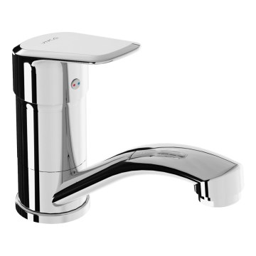 JIKA H3512E10042201 - Μπαταρία νεροχύτη LYRA 14,3 εκ. γυαλιστερό χρώμιο