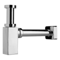 JIKA H3747300040001 - Τετράγωνο σιφόνι νιπτήρα CUBITO, γυαλιστερό χρώμιο