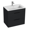 JIKA H4536021763521 - Ντουλάπι μπάνιου με νιπτήρα CUBE 60,7x65 cm μαύρο