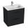 JIKA H4536021763521 - Ντουλάπι μπάνιου με νιπτήρα CUBE 60,7x65 cm μαύρο