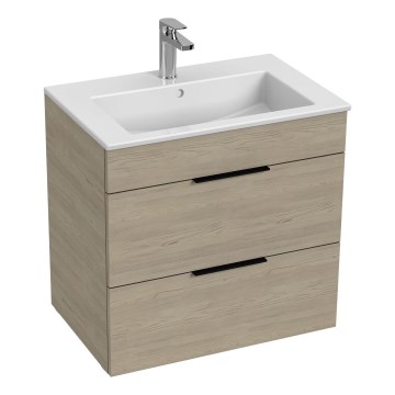 JIKA H4536021765141 - Ντουλάπι μπάνιου με ενσωματωμένο νιπτήρα CUBE 60,7x65 cm από φράξο