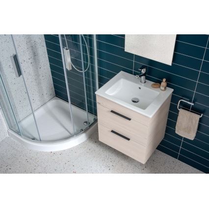 JIKA H4536021765141 - Ντουλάπι μπάνιου με ενσωματωμένο νιπτήρα CUBE 60,7x65 cm από φράξο