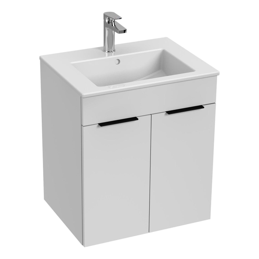 JIKA H4536111763001 - Ντουλάπι μπάνιου με νιπτήρα CUBE 60,7x55 εκ., λευκό