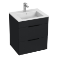 JIKA H4536121763521 - Ντουλάπι μπάνιου με νιπτήρα CUBE 60,7x55 cm μαύρο