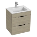 JIKA H4536121765141 - Ντουλάπι μπάνιου με νιπτήρα CUBE 60,7x55 cm στάχτη