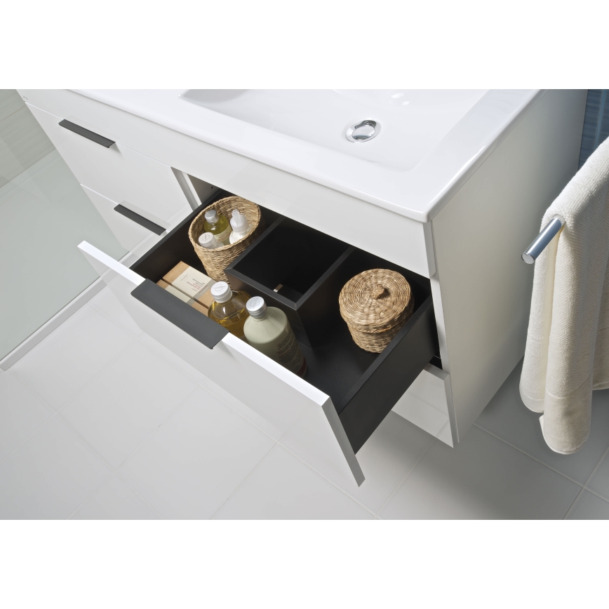 JIKA H4537621763001 - Έπιπλο μπάνιου με νιπτήρα CUBE 80 cm, λευκό