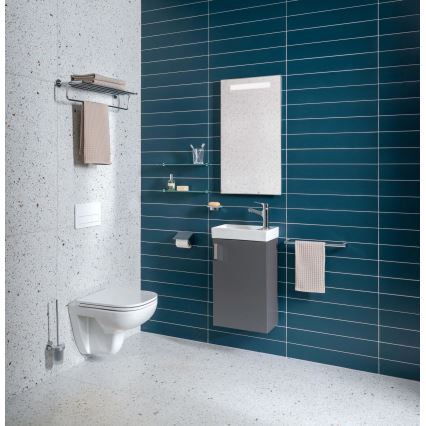 JIKA H45J5111753011 - Ντουλάπι μπάνιου με νιπτήρα PETIT 58,5x38,6 εκ., γκρι