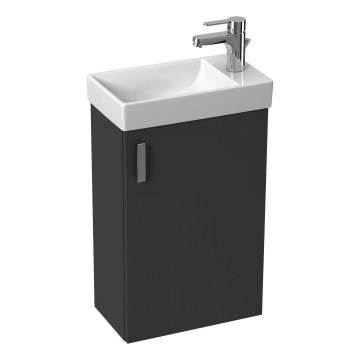 JIKA H45J5111753011 - Ντουλάπι μπάνιου με νιπτήρα PETIT 58,5x38,6 cm γκρι