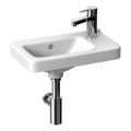 JIKA H8114240001061 - Επιτοίχιος νιπτήρας CUBITO 45x25 εκ. κεραμικός/λευκός