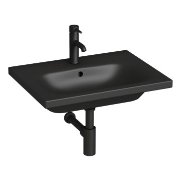 JIKA H8127137161041 - Νιπτήρας κρεμαστός MIO 60x45 cm κεραμικός/ματ μαύρο