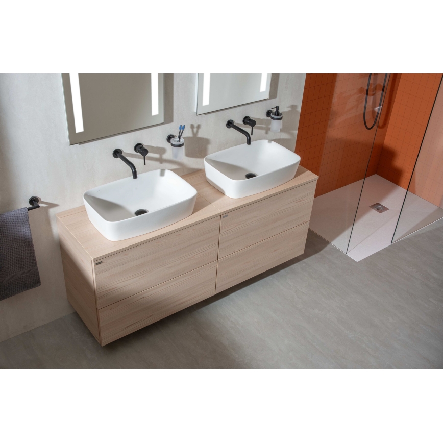 JIKA H8183820001041 - Νιπτήρας επιτραπέζιος LYRA 55x40 εκ. κεραμικός/λευκός