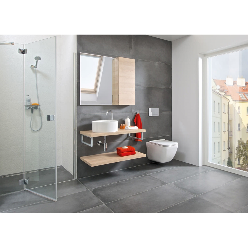 JIKA H8184200001121 - Νιπτήρας επιτραπέζιος CUBITO διάμετρος 40 εκ. κεραμικός/λευκός
