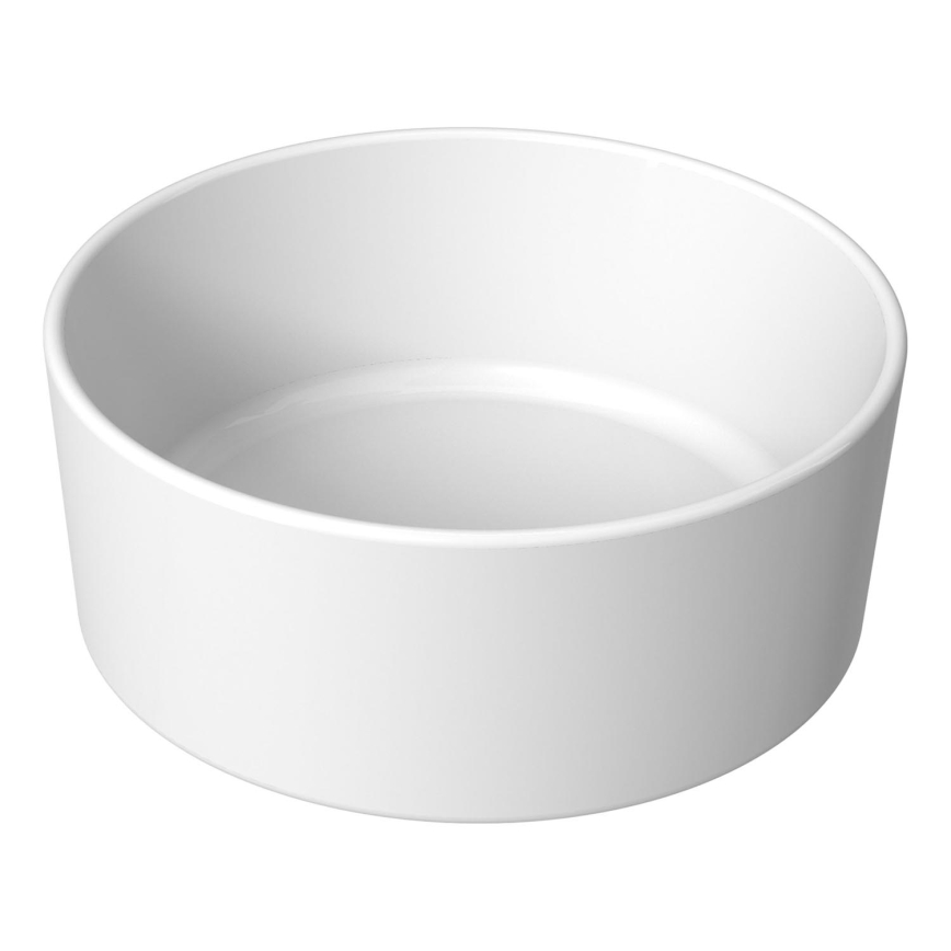 JIKA H8184200001121 - Νιπτήρας μπάνιου CUBITO διάμετρος 40 cm κεραμικός/λευκό