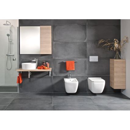 JIKA H8184200001121 - Νιπτήρας μπάνιου CUBITO διάμετρος 40 cm κεραμικός/λευκό