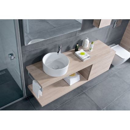 JIKA H8184200001121 - Νιπτήρας μπάνιου CUBITO διάμετρος 40 cm κεραμικός/λευκό