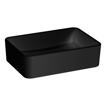 JIKA H8184237161121 - Νιπτήρας μπάνιου CUBITO 50x35 cm κεραμικός/ματ μαύρο