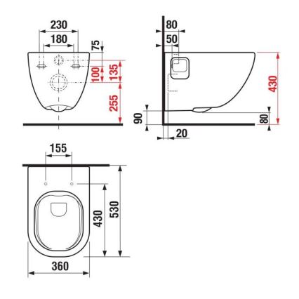 JIKA H8207160000001 - Κρεμαστή λεκάνη WC MIO κεραμική/λευκή