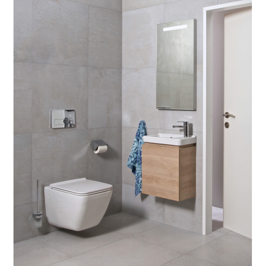 JIKA H8669540000001 - Επιτοίχια λεκάνη PURE, κεραμική/λευκή + κάθισμα λεκάνης SoftClose PURE από duroplast/λευκό