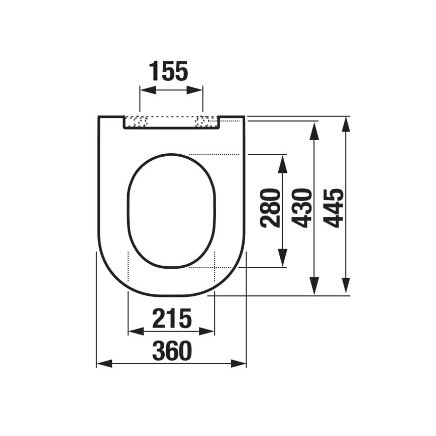 JIKA H8917150000631 - Κάλυμμα λεκάνης MIO από duroplast/λευκό