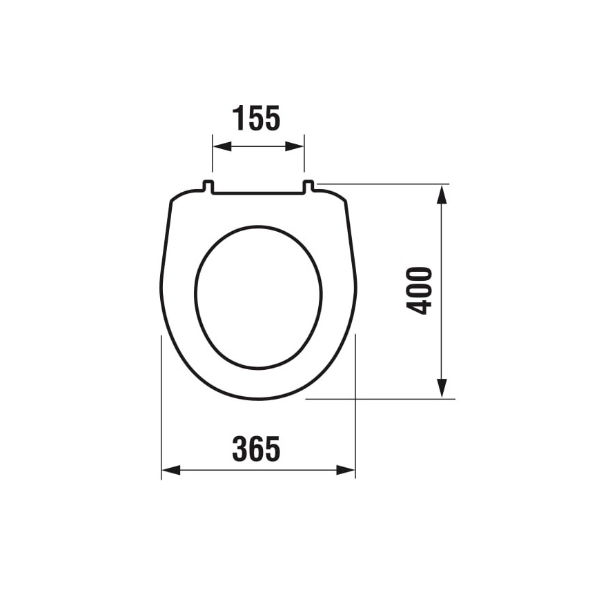 JIKA H8933830000001 - Κάθισμα τουαλέτας LYRA θερμοπλαστικό/λευκό