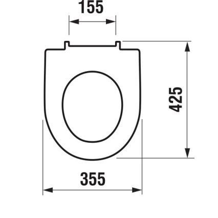 JIKA H8933853000001 - Καπάκι λεκάνης SoftClose LYRA ντουροπλαστ/λευκό