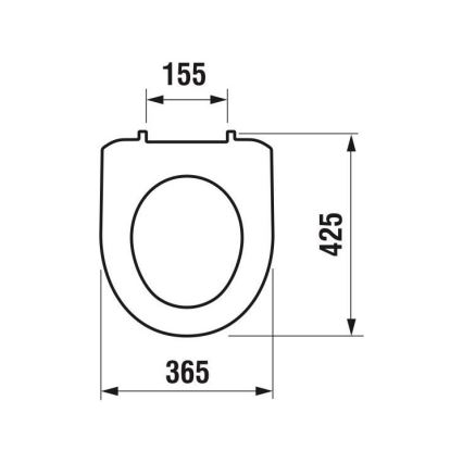 JIKA H8933870000001 - Κάλυμμα λεκάνης LYRA θερμοπλαστικό/λευκό