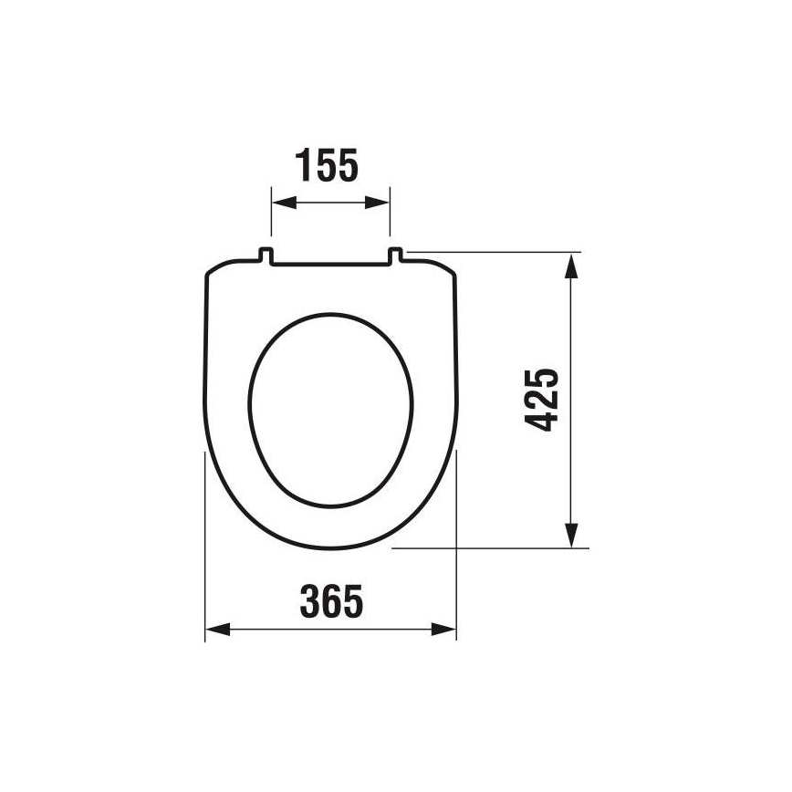 JIKA H8933870000001 - Κάλυμμα λεκάνης LYRA θερμοπλαστικό/λευκό