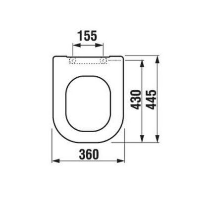 JIKA H8936103000631 - Κάθισμα λεκάνης DEEP duroplast/λευκό
