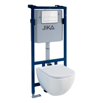 JIKA H8956520000001 -  Σετ λεκάνη κρεμαστή με ενσωματωμένο εντοιχιζόμενο καζανάκι
