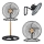 JOHNSON - Ανεμιστήρας δαπέδου 3 σε 1 WOOD 80W/230V Ø 50 cm μαύρο/μπεζ