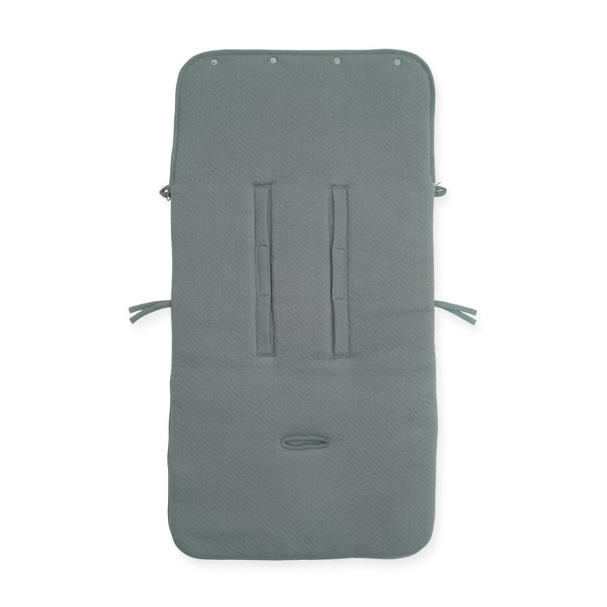 Jollein - Κάθισμα αυτοκινήτου sack fleece BRICK VELVET 42x82 cm Velvet Storm Grey