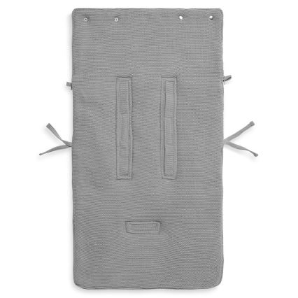 Jollein - Θήκη για παιδικό κάθισμα αυτοκινήτου fleece BASIC KNIT 42x82 cm Stone Grey