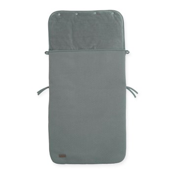 Jollein - Κάθισμα αυτοκινήτου sack fleece BRICK VELVET 42x82 cm Velvet Storm Grey