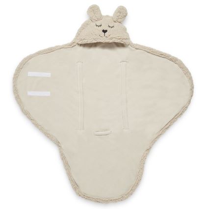 Jollein - Κουβέρτα αγκαλιάς fleece Bunny 100x105 cm Nougat