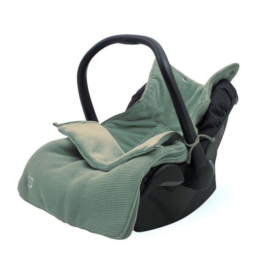 Jollein - Υπνόσακος για κάθισμα αυτοκινήτου fleece BASIC KNIT 42x82 cm Ash Green