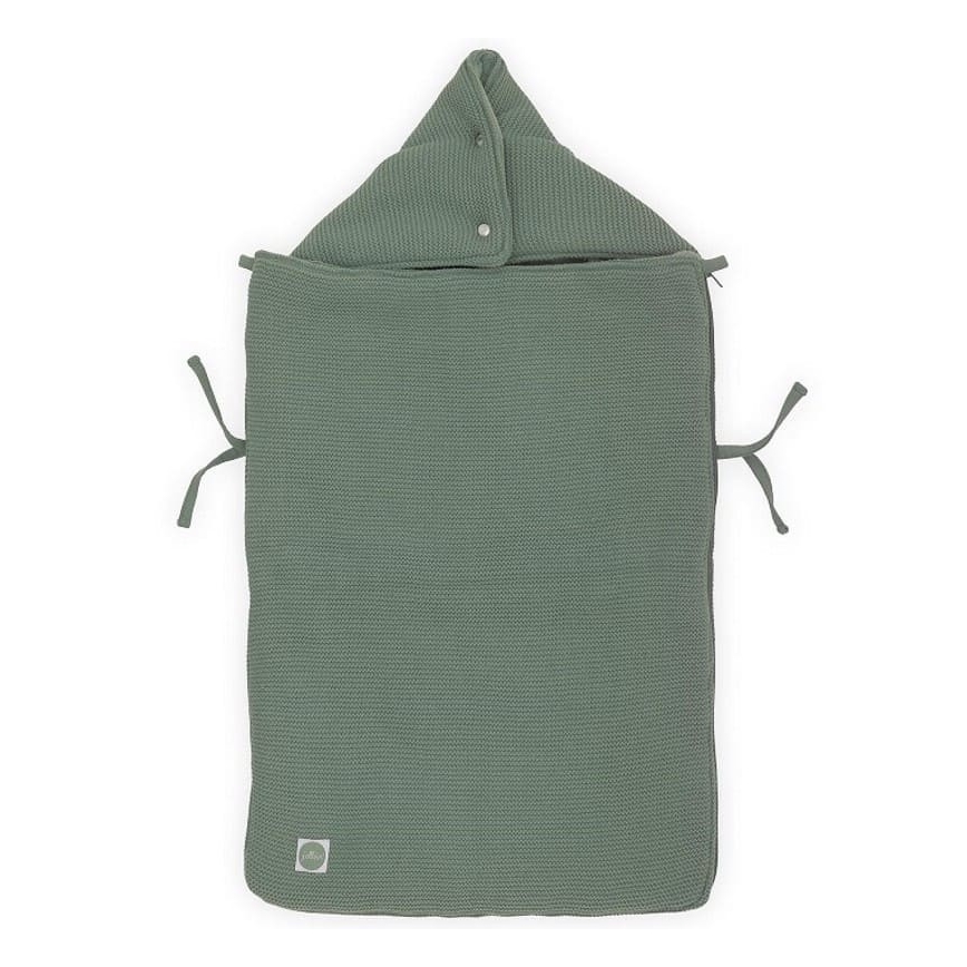 Jollein - Υπνόσακος για κάθισμα αυτοκινήτου fleece BASIC KNIT 42x82 cm Ash Green