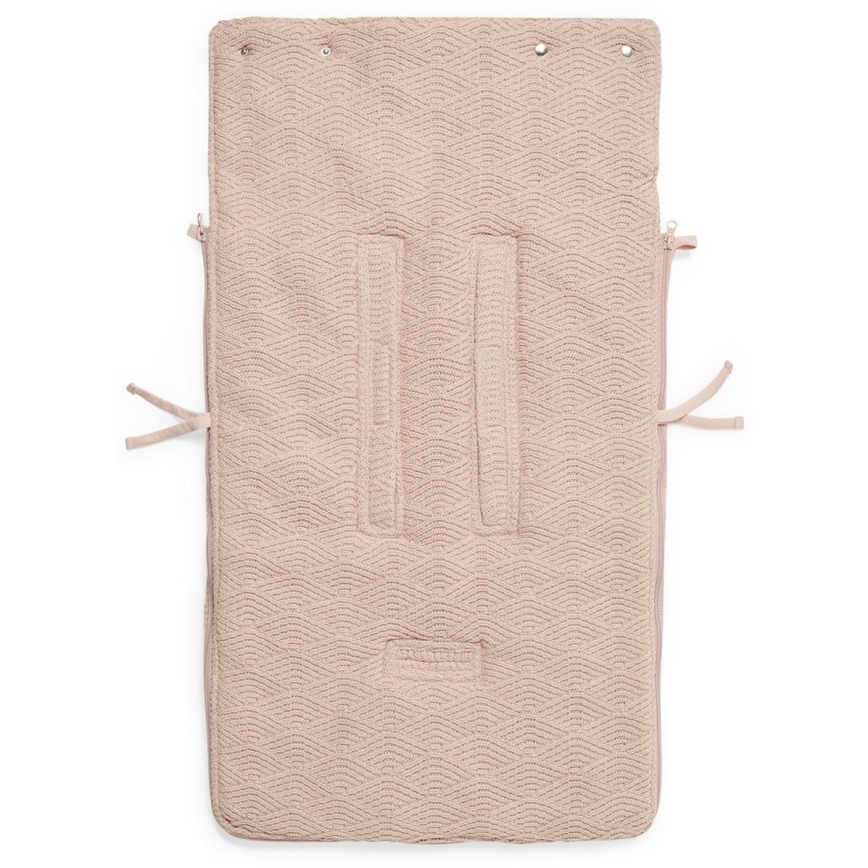 Jollein - Υπνόσακος για κάθισμα αυτοκινήτου RIVER KNIT 42x82 cm Pale Pink