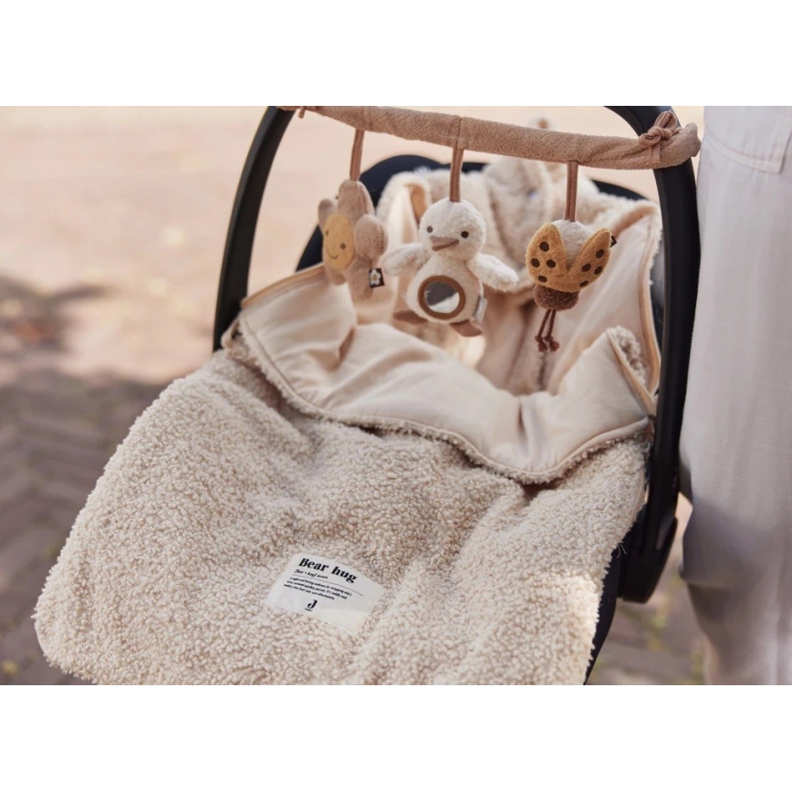 Jollein - Υπνόσακος για κάθισμα αυτοκινήτου  BOUCLE 42x82 cm Boucle Naturel