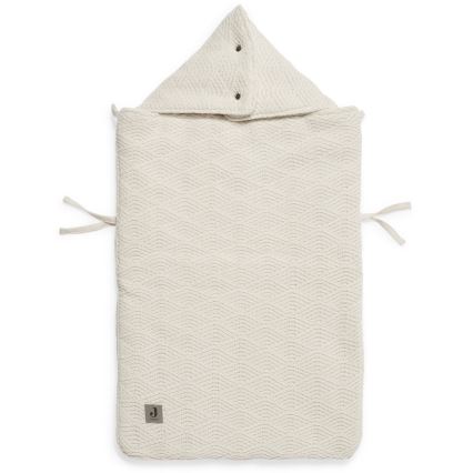 Jollein - Υπνόσακος για κάθισμα αυτοκινήτου RIVER KNIT 42x82 cm Cream White