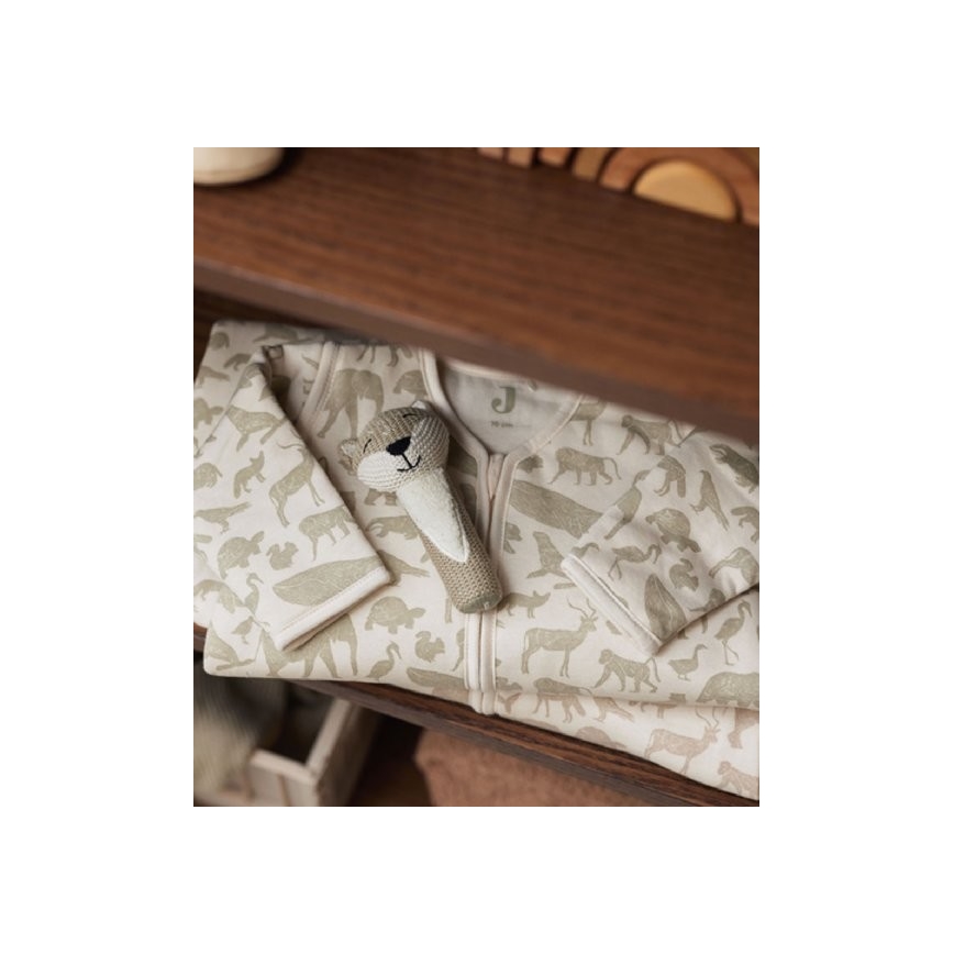 Jollein - Υπνόσακος για μωρά 2σε1 3-9 μηνών 3 TOG Animals Olive Green