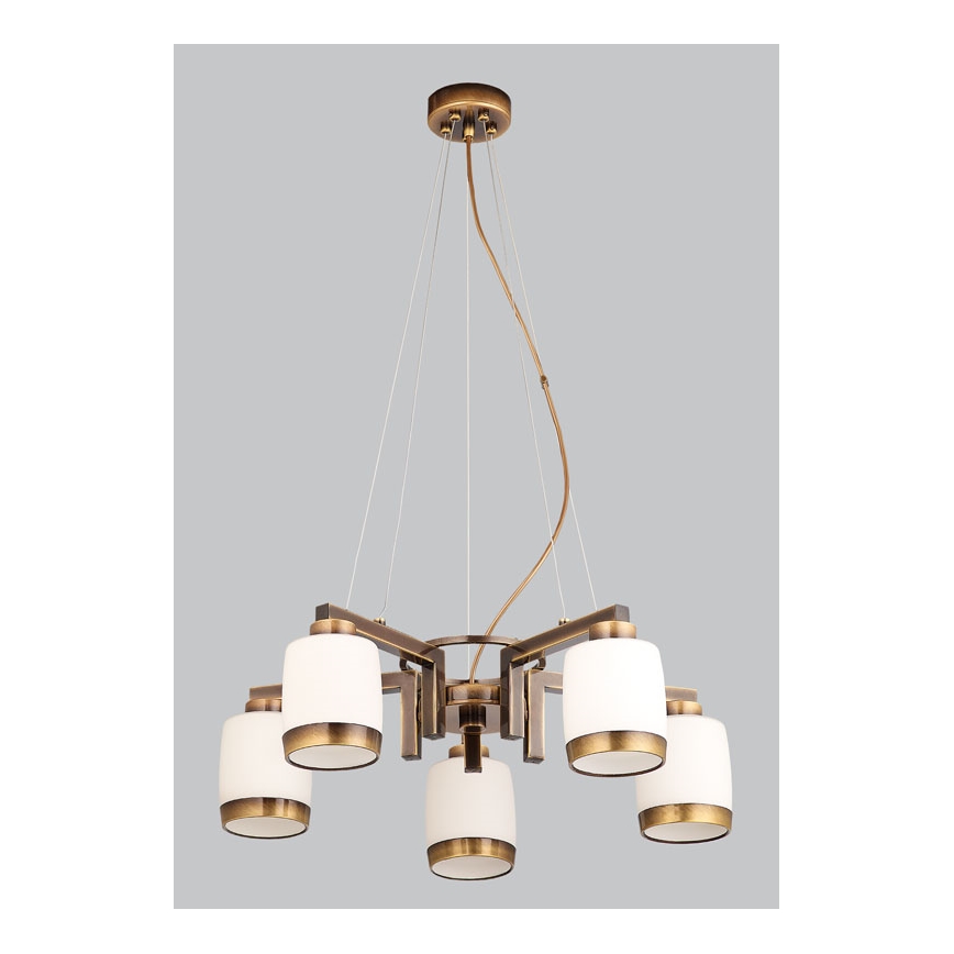 Jupiter 1062 - LN5 - Κρεμαστό πολύφωτο LINEA 5xE27/60W/230V