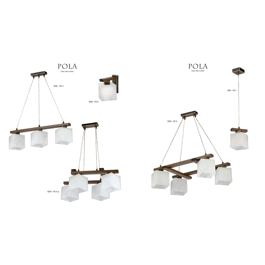 Jupiter 1094 - PO 4 p - Κρεμαστό πολύφωτο POLA 4xE27/60W/230V
