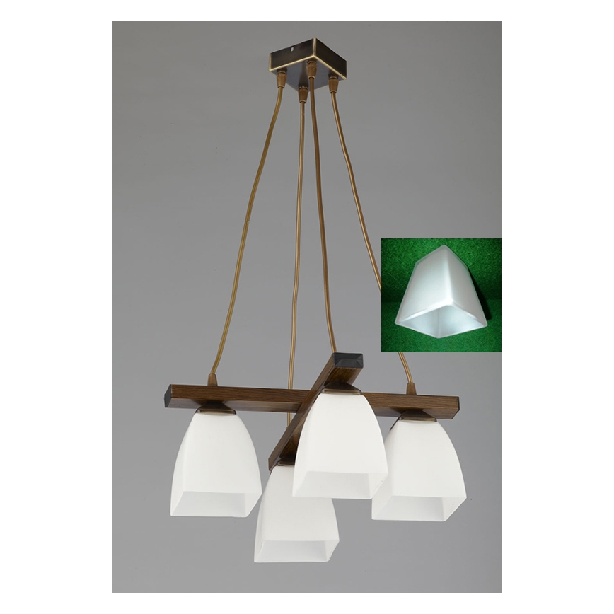 Jupiter 1109 - AB4 - Κρεμαστό πολύφωτο ALBA 4xE27/60W/230V