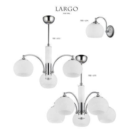 Jupiter 1132 - LO5 - Κρεμαστό φως LARGO 5xE27/60W/230V