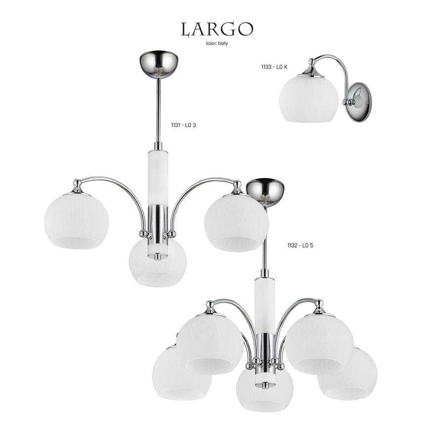 Jupiter 1132 - LO5 - Κρεμαστό φως LARGO 5xE27/60W/230V