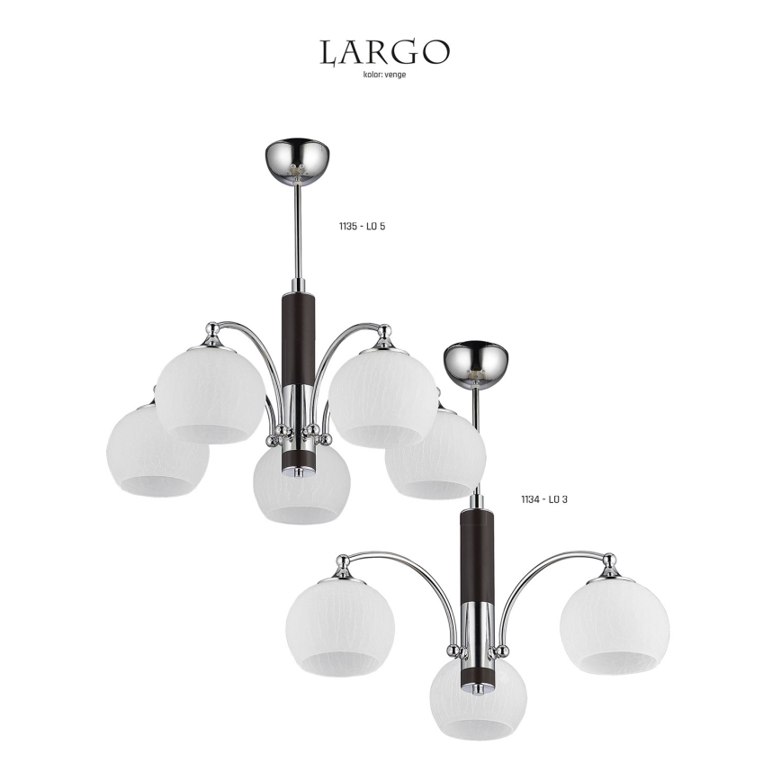 Jupiter 1135 - LO5VE - Κρεμαστό φως LARGO 5xE27/60W/230V