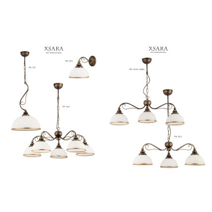 Jupiter 1177 - XS 5 - Κρεμαστό φωτιστικό XSARA 5xE27/60W/230V