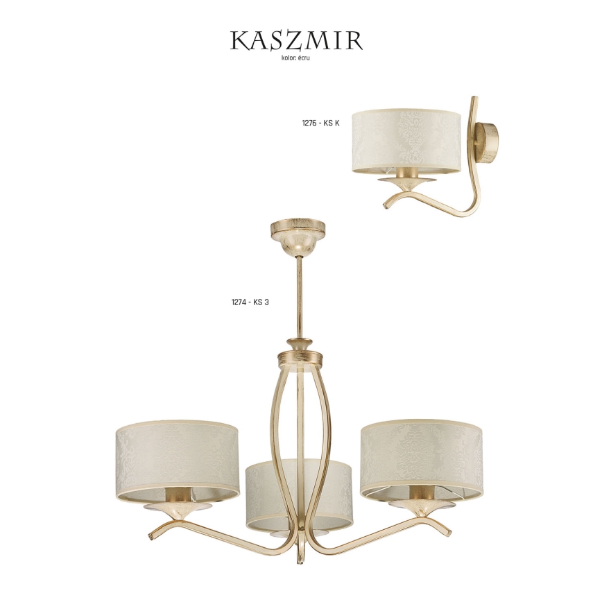 JUPITER 1274-KS3E - Πολύφωτο KASZMIR 3xE27/60W