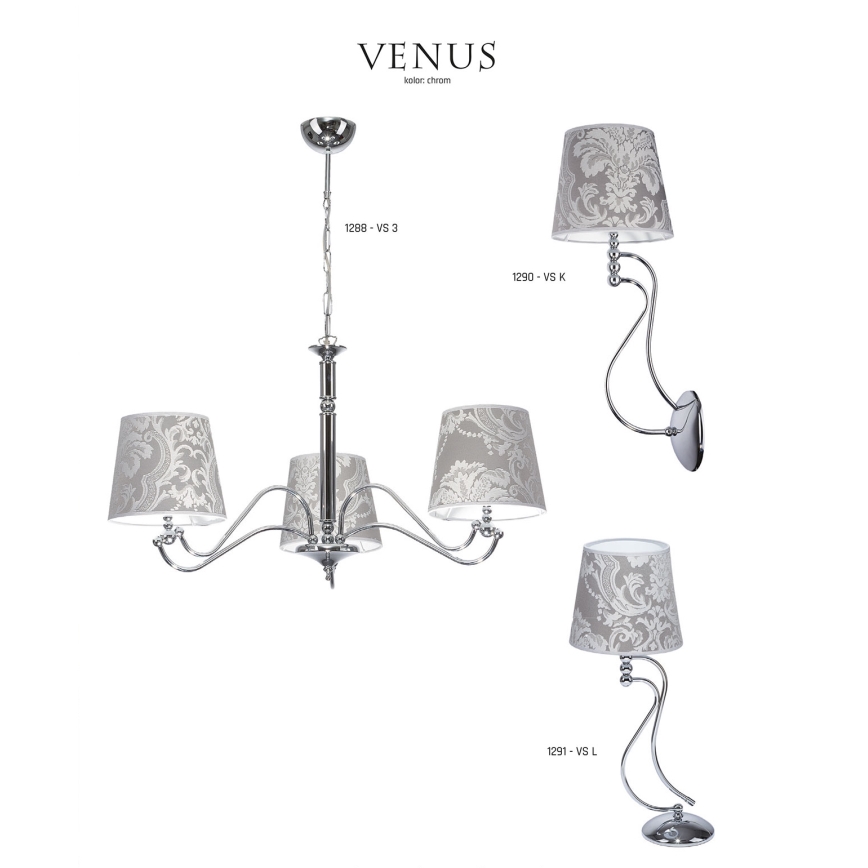 JUPITER 1289-VS5 - Κρεμαστό φως VENUS 5xE27/60W
